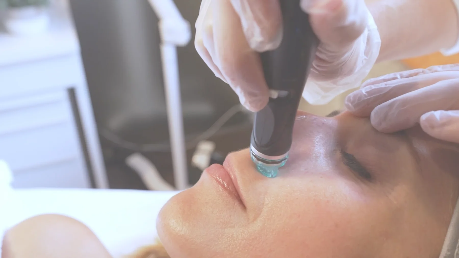 Product shelf frame from the Kelowna Medical Aesthetics video package.